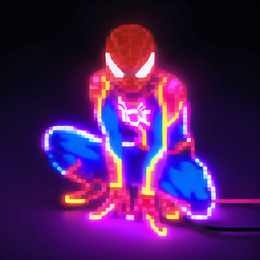 71301-2675311820-Spider Man,neon light,neon sign,neon,LED _masterpiece, high resolution, octance 4k, high detail _lora_Pixel Neon Art _line_1_, m.png